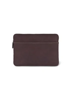 Other Accessories^MONPIEL 15" Leather Laptop Sleeve Brown
