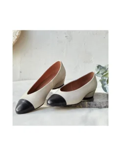 Ballet Flats Woman^MONPIEL Amelie Heel Two-Tone Toe Ballet Flat Beige