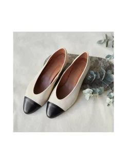 Ballet Flats Woman^MONPIEL Amelie Heel Two-Tone Toe Ballet Flat Beige