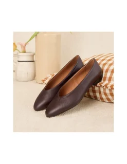 Ballet Flats Woman^MONPIEL Ballerina Shoe Flat Amelie Maroon