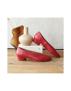 Ballet Flats Woman^MONPIEL Ballerina Shoe With Heel Amelie Red