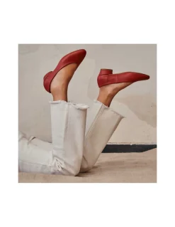 Ballet Flats Woman^MONPIEL Ballerina Shoe With Heel Amelie Red