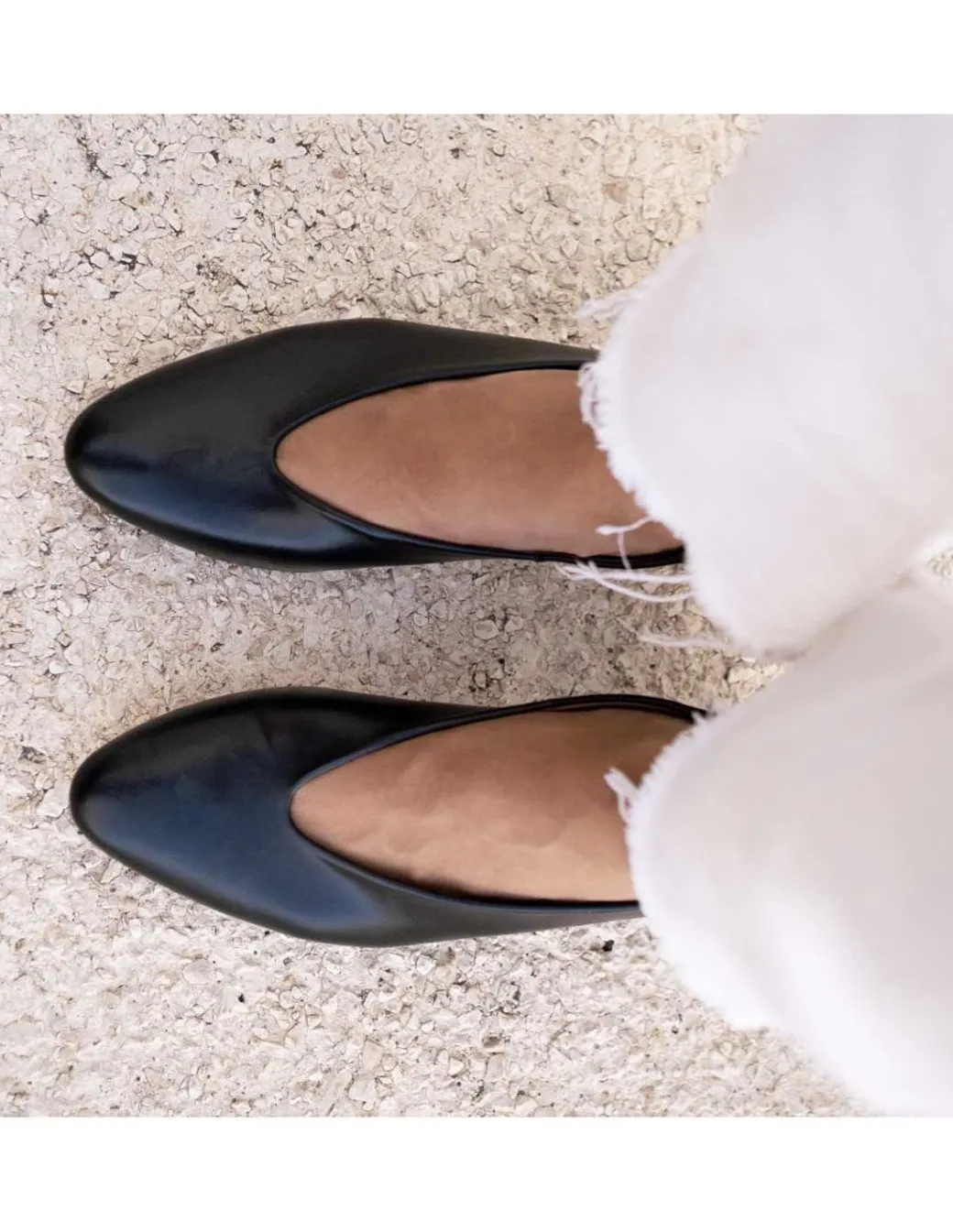 Ballet Flats Woman^MONPIEL Ballerina Shoe With Heel Amelie Black