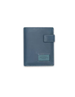 Men'S Leather Wallets^MONPIEL Banknote With Brooch And Wallet Patch With Logo Blue