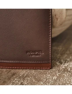 Men'S Leather Wallets^MONPIEL Basic Leather Wallet Lago Brown