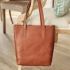Women'S Leather Bag^MONPIEL Basic Shopper Bag Leather