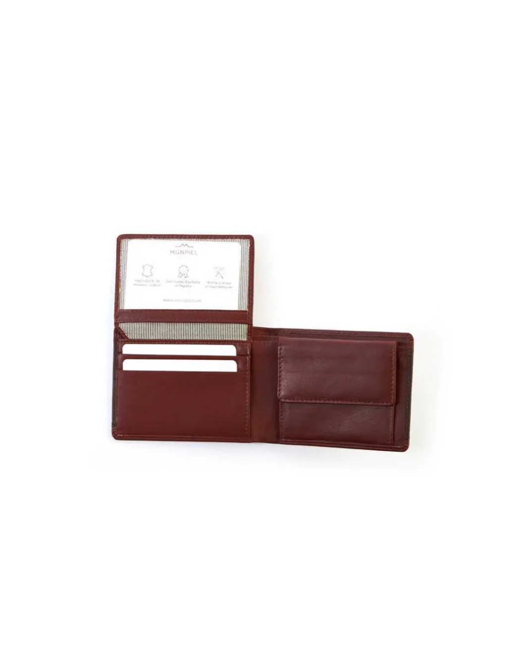 Men'S Leather Wallets^MONPIEL Bifold Leather Wallet With Extra Purse And Card Holder Lago Brown