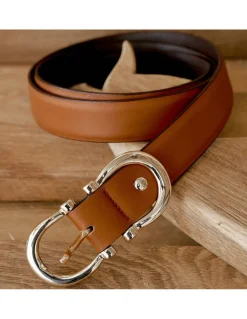Women'S Leather Belts^MONPIEL Double Belt Buckle Woman Leather