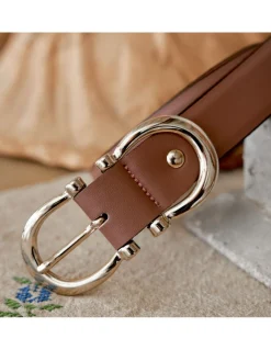 Women'S Leather Belts^MONPIEL Double Leather Belt Buckle Woman Others