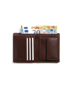 Men'S Leather Wallets^MONPIEL Double Stitching Wallet With Interior Coin Pocket Sky Brown