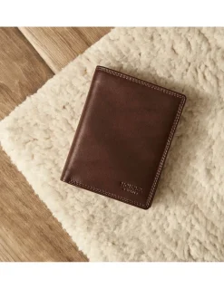 Men'S Leather Wallets^MONPIEL Double Stitching Wallet With Interior Coin Pocket Sky Brown