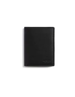 Men'S Leather Wallets^MONPIEL Double Stitching Wallet With Interior Coin Pocket Sky Black