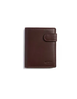 Men'S Leather Wallets^MONPIEL Double-Stitched Wallet With Loop And Coin Pocket Sky Brown