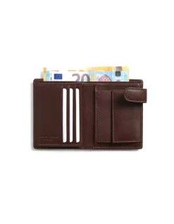 Men'S Leather Wallets^MONPIEL Double-Stitched Wallet With Loop And Coin Pocket Sky Brown