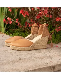 Espadrille^MONPIEL Elba Wedge Espadrille Camel