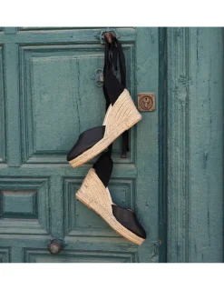 Espadrille^MONPIEL Elba Wedge Espadrille Black