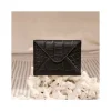 Leather Women Purses^MONPIEL Envelop Leather Card Holder Black