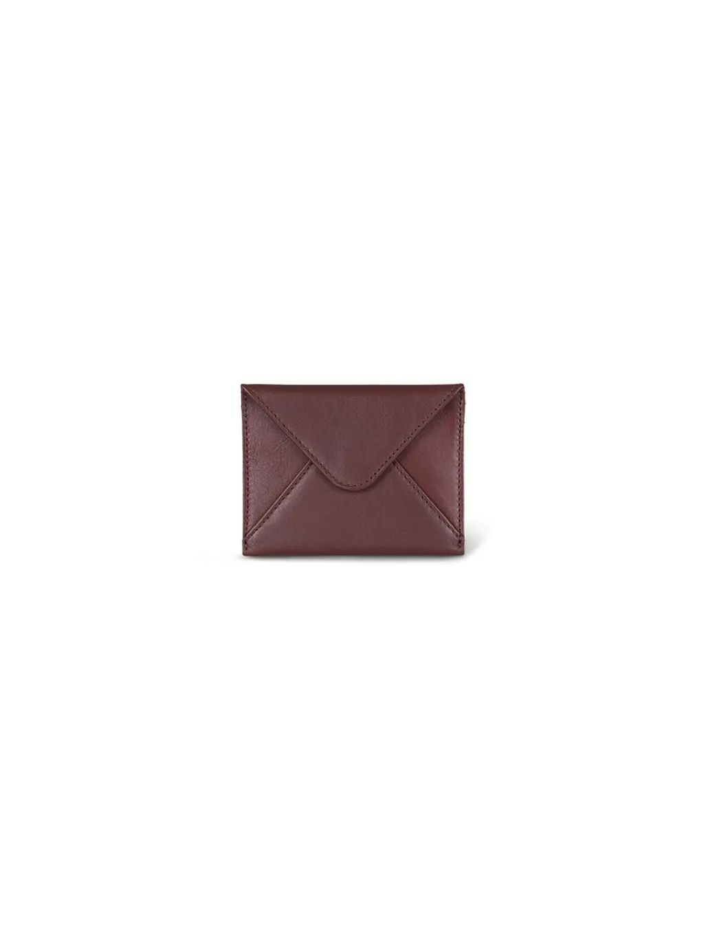 Leather Women Purses^MONPIEL Envelop Leather Card Holder Brown