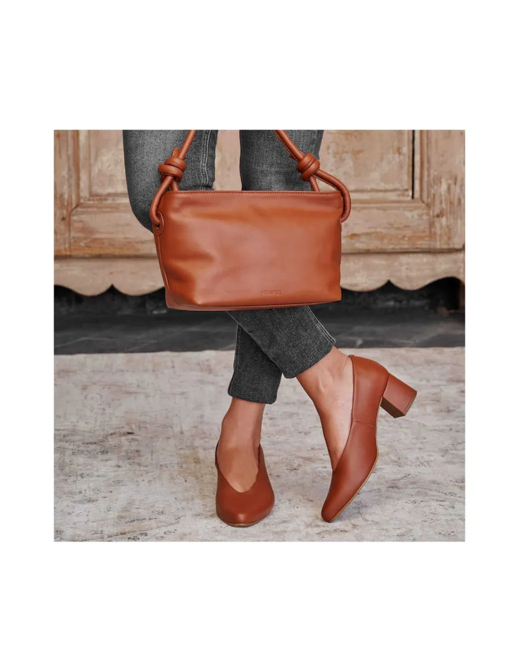 Ballet Flats Woman^MONPIEL High Heel Ballerina Amelie Leather