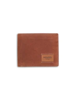 Men'S Leather Wallets^MONPIEL Large American Wallet Patch With Logo Havana