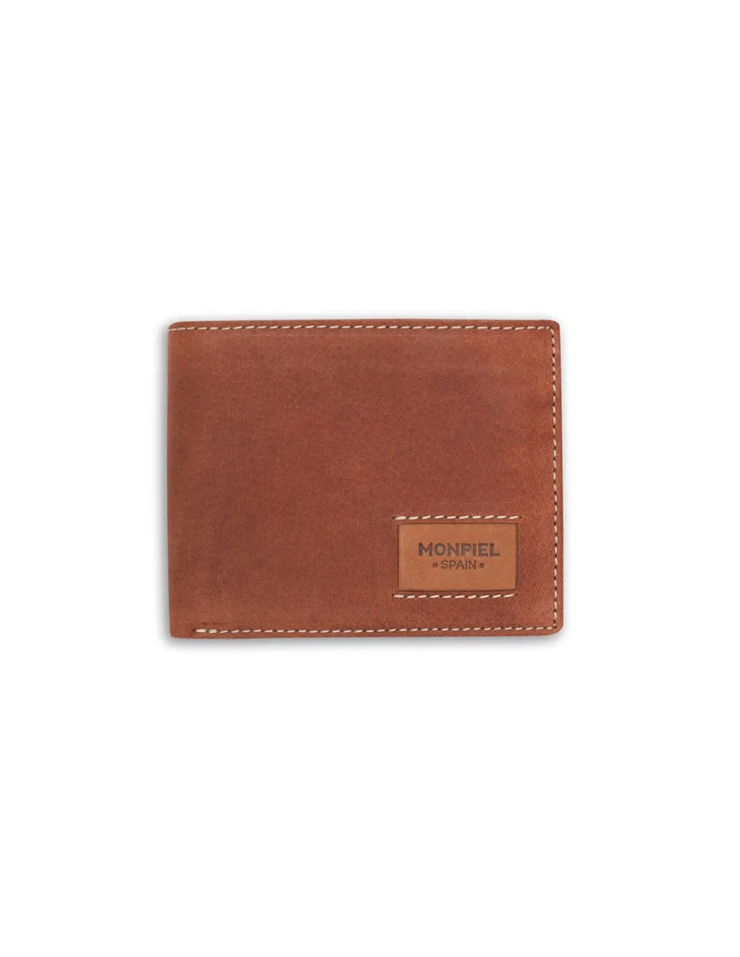 Men'S Leather Wallets^MONPIEL Large American Wallet Patch With Logo Havana