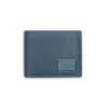 Men'S Leather Wallets^MONPIEL Large American Wallet Patch With Logo Blue