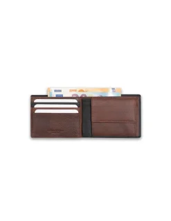 Men'S Leather Wallets^MONPIEL Large American Wallet With Stamped Wallet Black