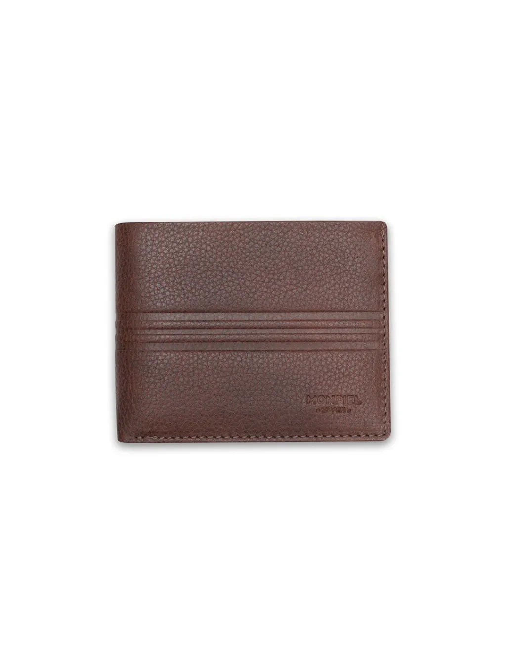 Men'S Leather Wallets^MONPIEL Large American Wallet With Stamped Wallet Havana
