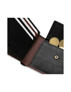 Men'S Leather Wallets^MONPIEL Large American Wallet With Stamped Wallet Havana