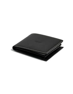 Men'S Leather Wallets^MONPIEL Large American With Central Logo And Purse Inside Black