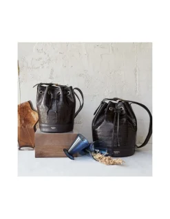 Women'S Leather Bag^MONPIEL Large Bucket Bag Coco Brown