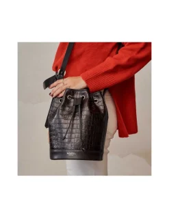 Women'S Leather Bag^MONPIEL Large Bucket Bag Coco Brown