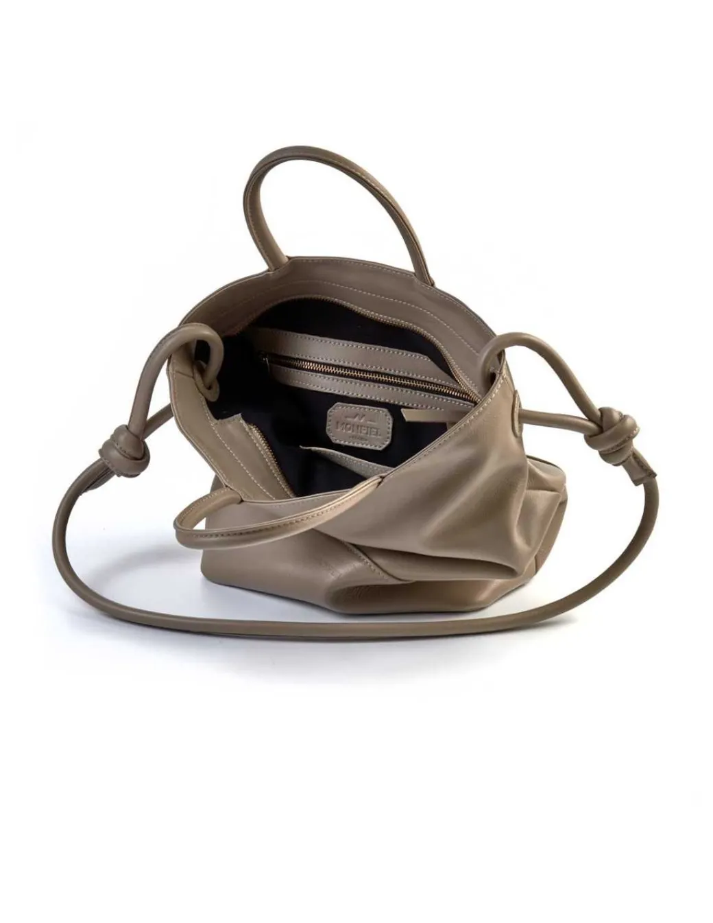 Women'S Leather Bag^MONPIEL Large Hobo Bag Knots Mole