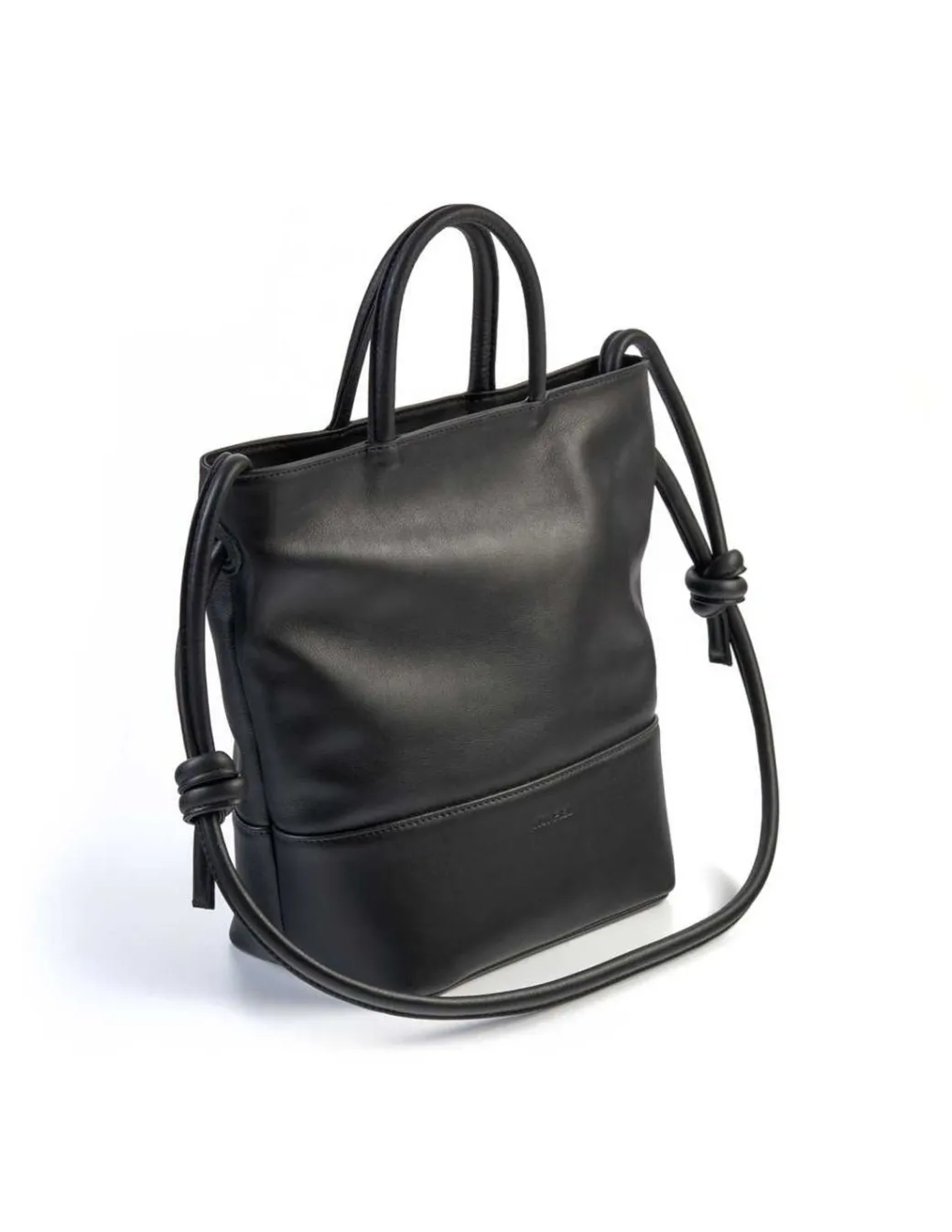 Women'S Leather Bag^MONPIEL Large Hobo Bag Knots Black