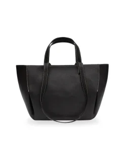 Women'S Leather Bag^MONPIEL Leather Basket Bag Black