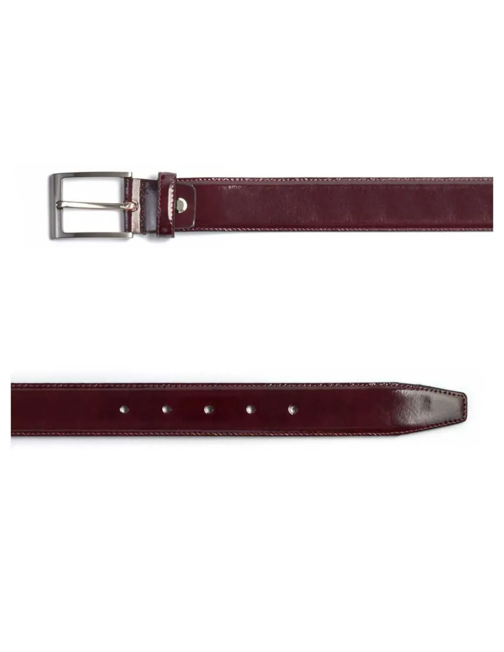 Men'S Leather Belts^MONPIEL Leather Belt Castellano Maroon