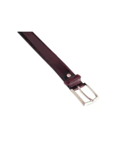 Men'S Leather Belts^MONPIEL Leather Belt Castellano Maroon