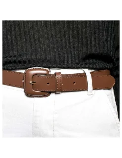 Women'S Leather Belts^MONPIEL Leather Belt Woman With Buckle Leather