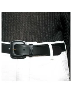 Women'S Leather Belts^MONPIEL Leather Belt Woman With Buckle Leather Black
