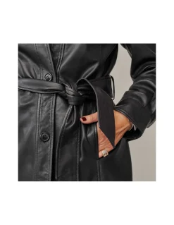 Leather Jackets For Women^MONPIEL Leather Jacket Black