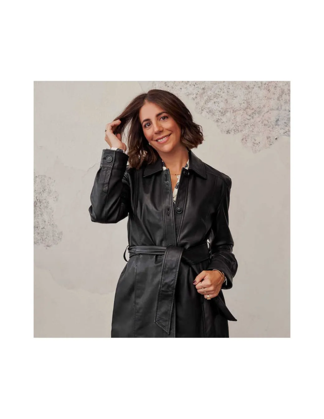 Leather Jackets For Women^MONPIEL Leather Jacket Black