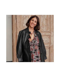 Leather Jackets For Women^MONPIEL Leather Jacket Black