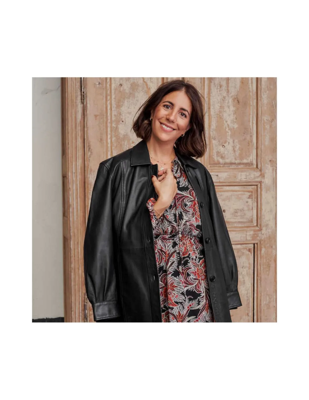 Leather Jackets For Women^MONPIEL Leather Jacket Black