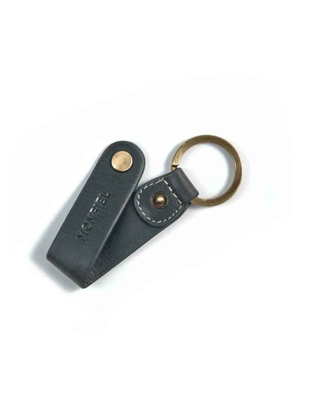 Men'S Leather Keyrings^MONPIEL Leather Keyring Hunter Blue