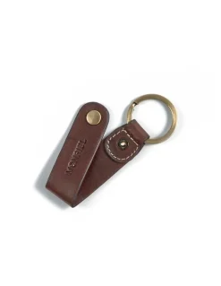 Men'S Leather Keyrings^MONPIEL Leather Keyring Hunter Brown