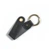 Men'S Leather Keyrings^MONPIEL Leather Keyring Hunter Black