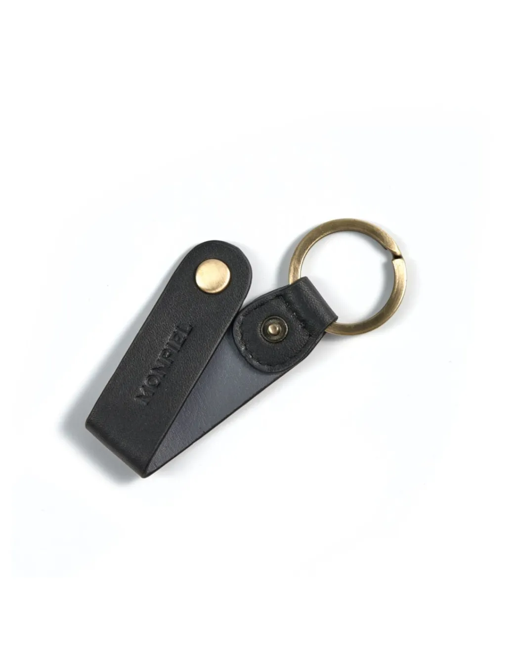 Men'S Leather Keyrings^MONPIEL Leather Keyring Hunter Black