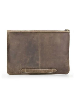 Other Accessories^MONPIEL Leather Laptop Sleeve Hunter Brown