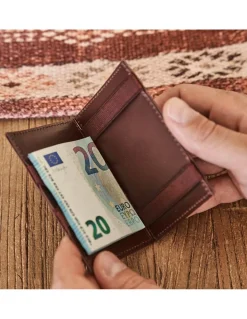 Leather Card Holders^MONPIEL Leather Magic Card Holder Havana