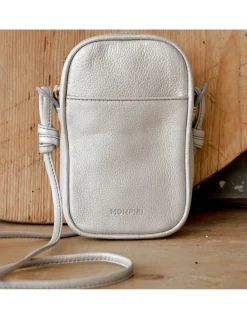 Women'S Leather Bag^MONPIEL Leather Nano Bag Nudos Platinum